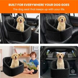 VELORNA Dog Car Seat for Small & Medium Dogs
